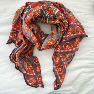 Anthropologie Large Print Scarf